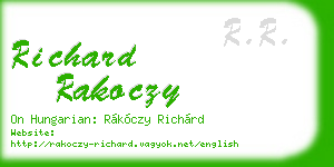 richard rakoczy business card